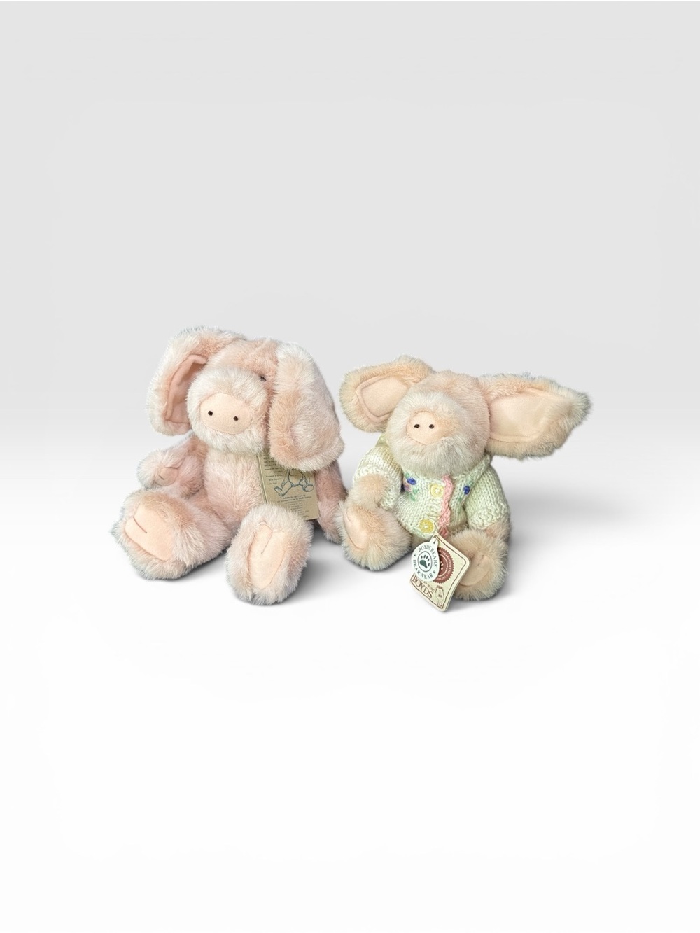 Boyd’s Bears Pigs set of two - Soft Pastel Pink  with tags